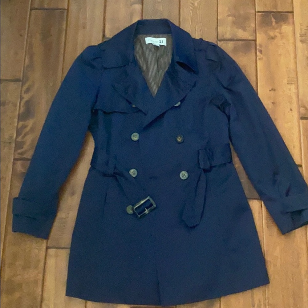 Navy trench coat